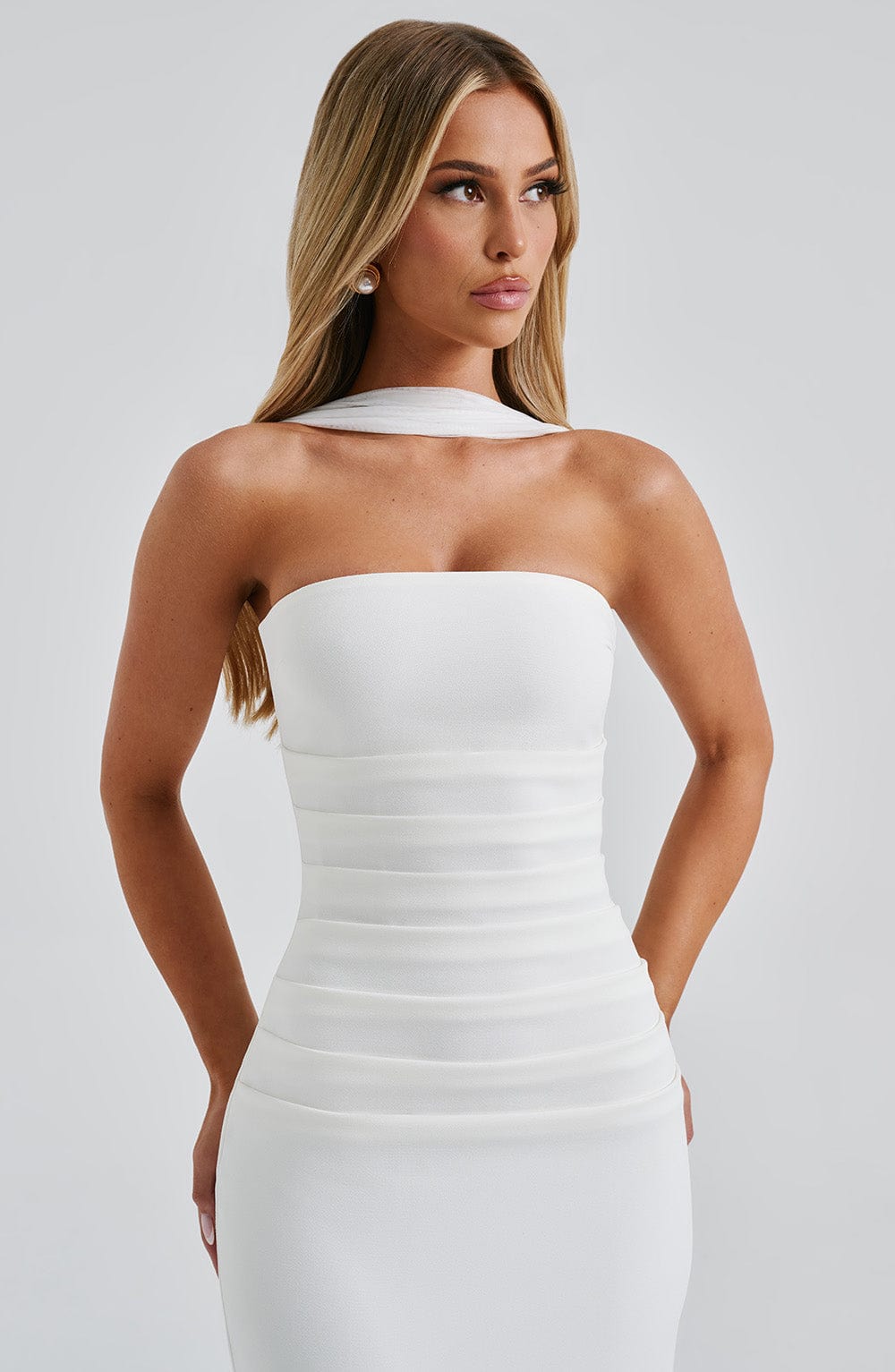 Yulia Maxi Dress - Ivory - Napalia