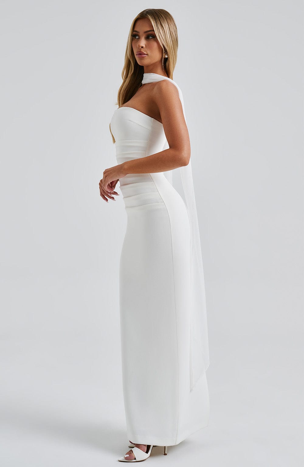 Yulia Maxi Dress - Ivory - Napalia