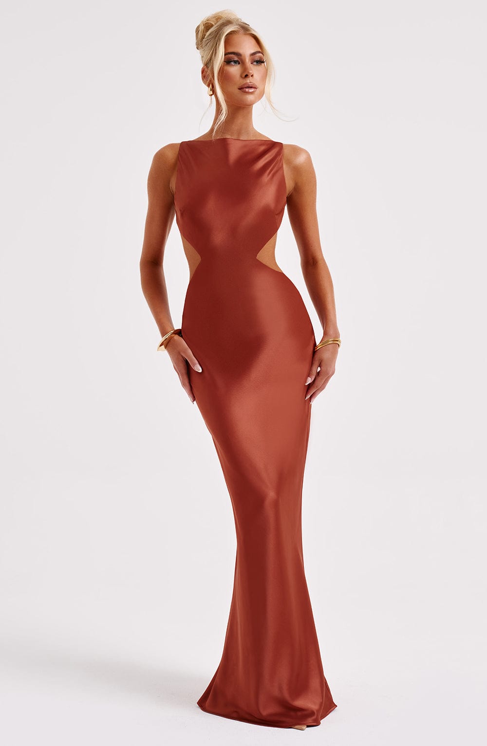 Yves Maxi Dress - Rust - Napalia