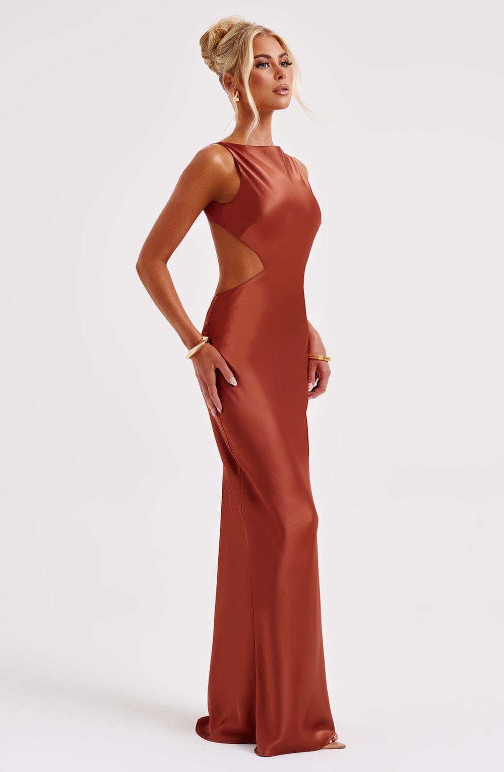 Yves Maxi Dress - Rust - Napalia