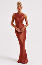 Yves Maxi Dress - Rust - Napalia