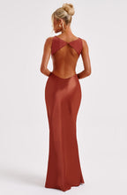 Yves Maxi Dress - Rust - Napalia