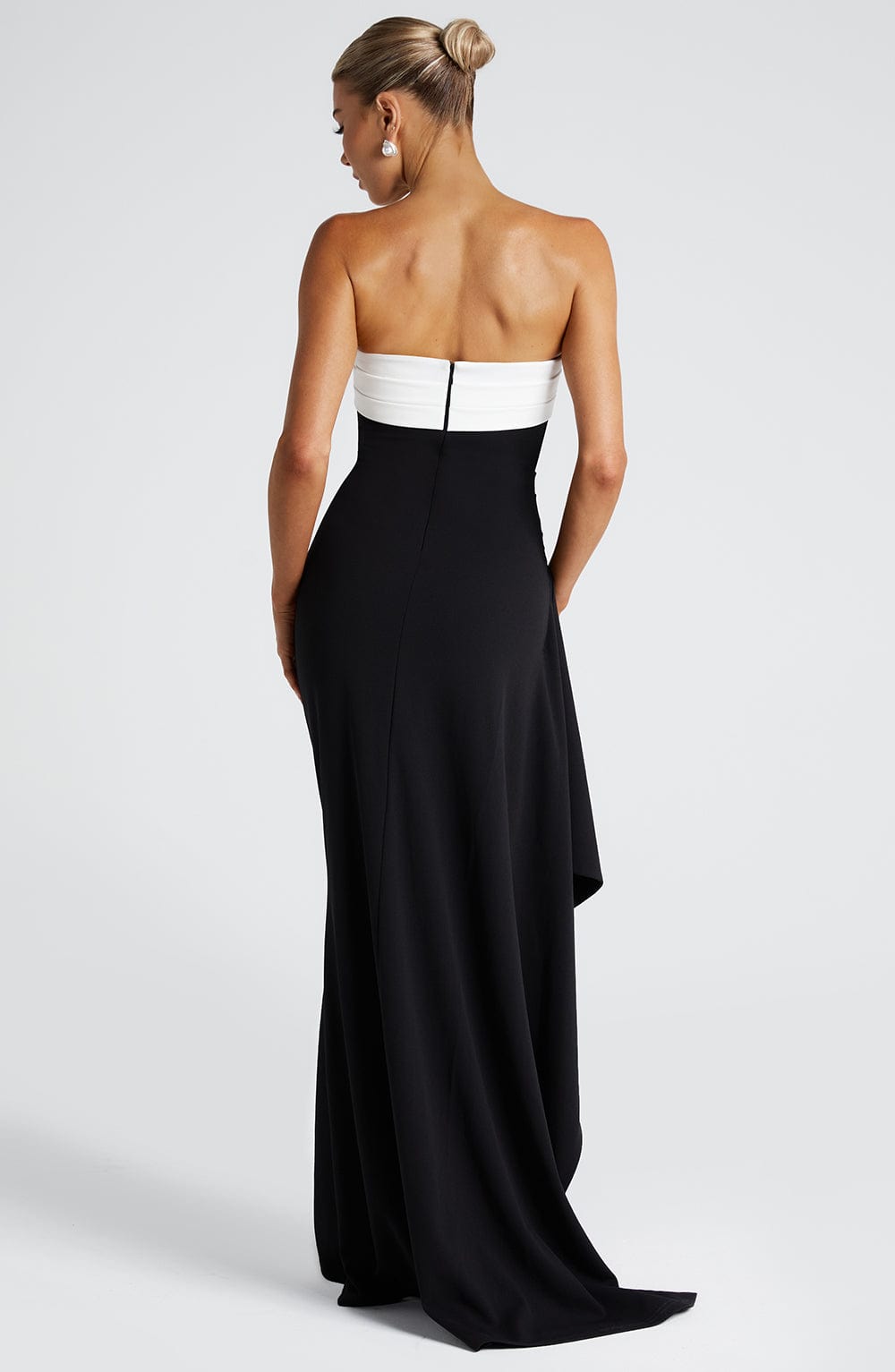Zafira Maxi Dress - Black/White - Napalia