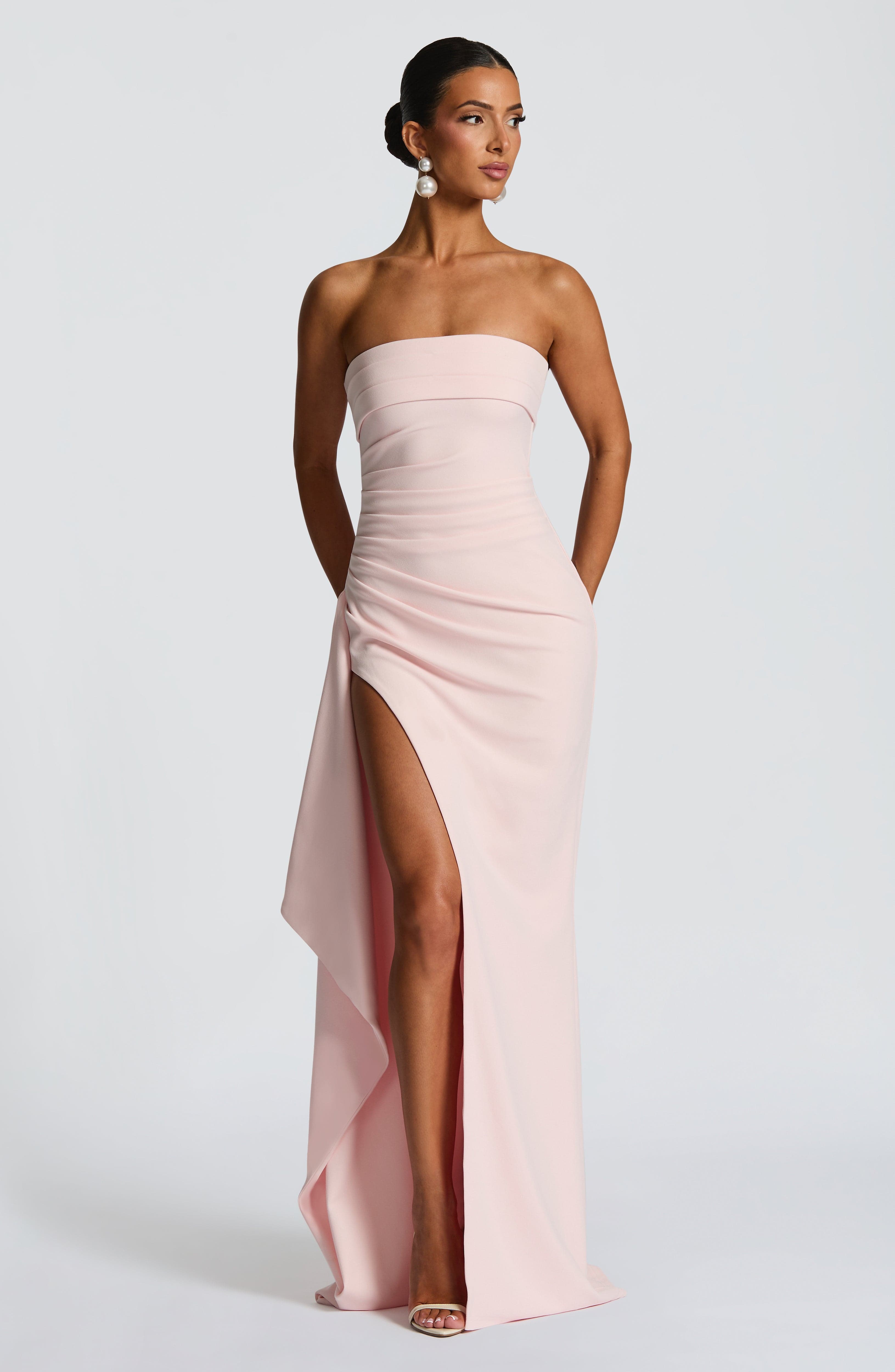 Zafira Maxi Dress - Blush - Napalia