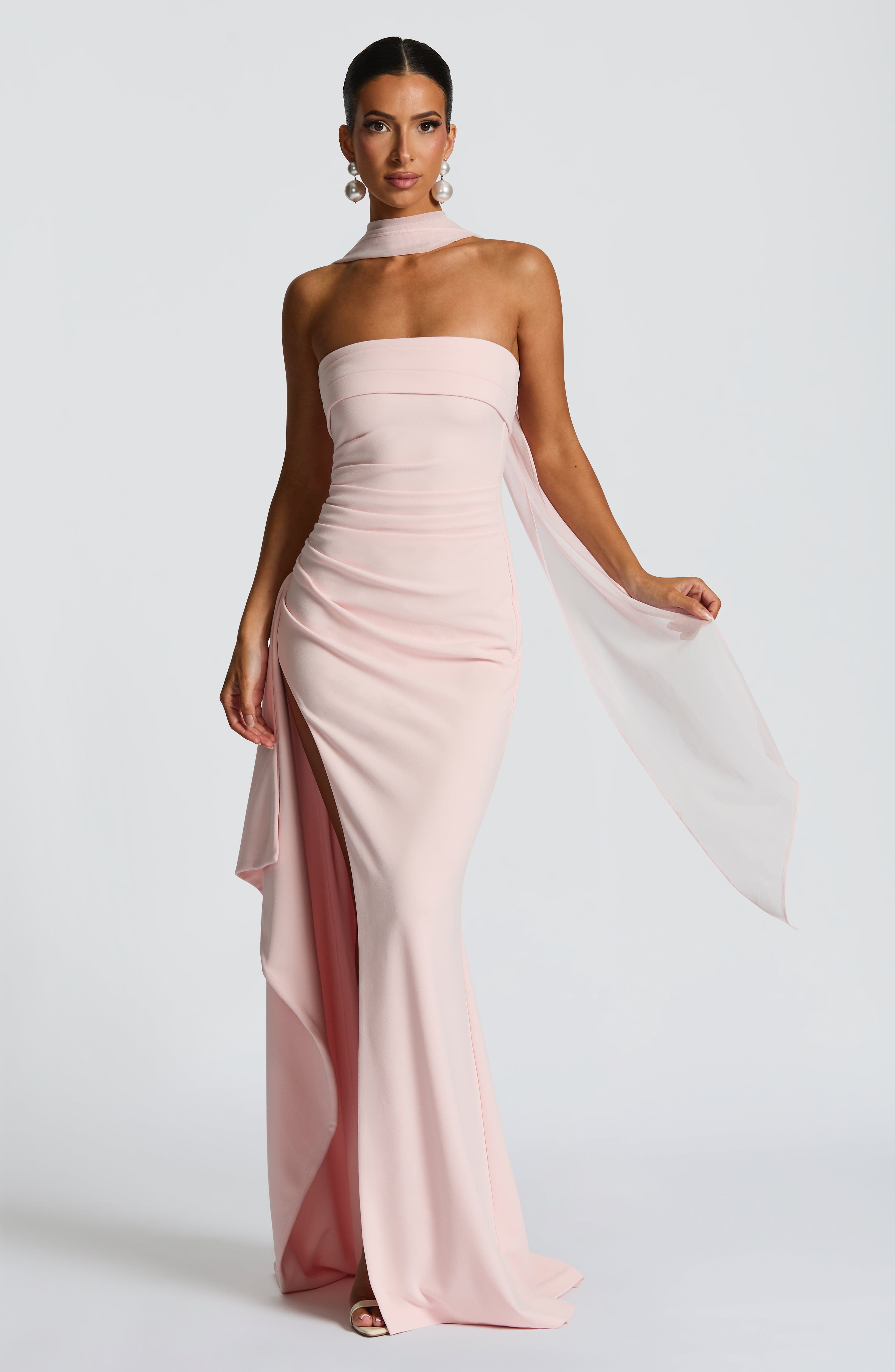 Zafira Maxi Dress - Blush - Napalia