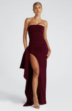 Zafira Maxi Dress - Cherry Lacquer - Napalia
