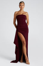 Zafira Maxi Dress - Cherry Lacquer - Napalia