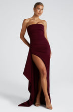 Zafira Maxi Dress - Cherry Lacquer - Napalia