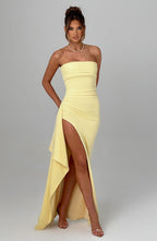 Zafira Maxi Dress - Lemon - Napalia