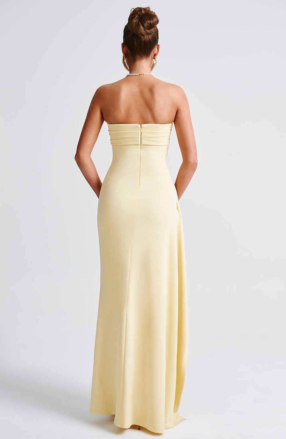 Zafira Maxi Dress - Lemon - Napalia