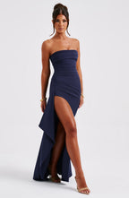 Zafira Maxi Dress - Navy - Napalia