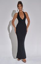 Zayde Maxi Dress - Black - Napalia