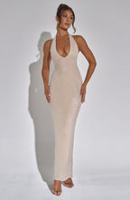 Zayde Maxi Dress - Nude - Napalia