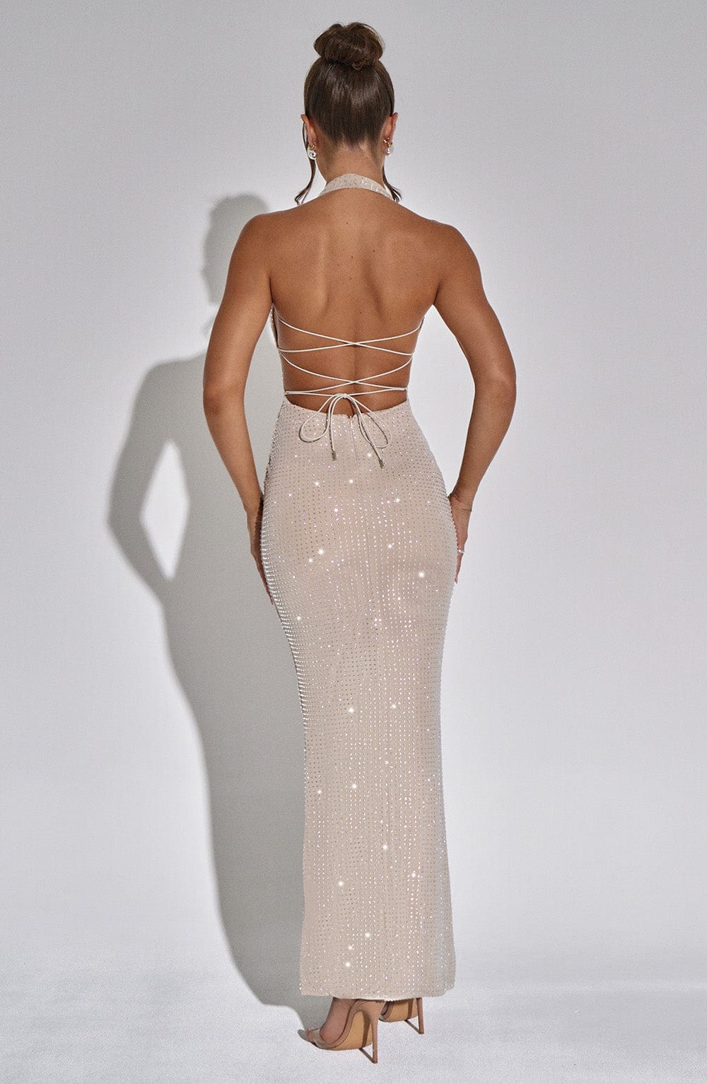 Zayde Maxi Dress - Nude - Napalia