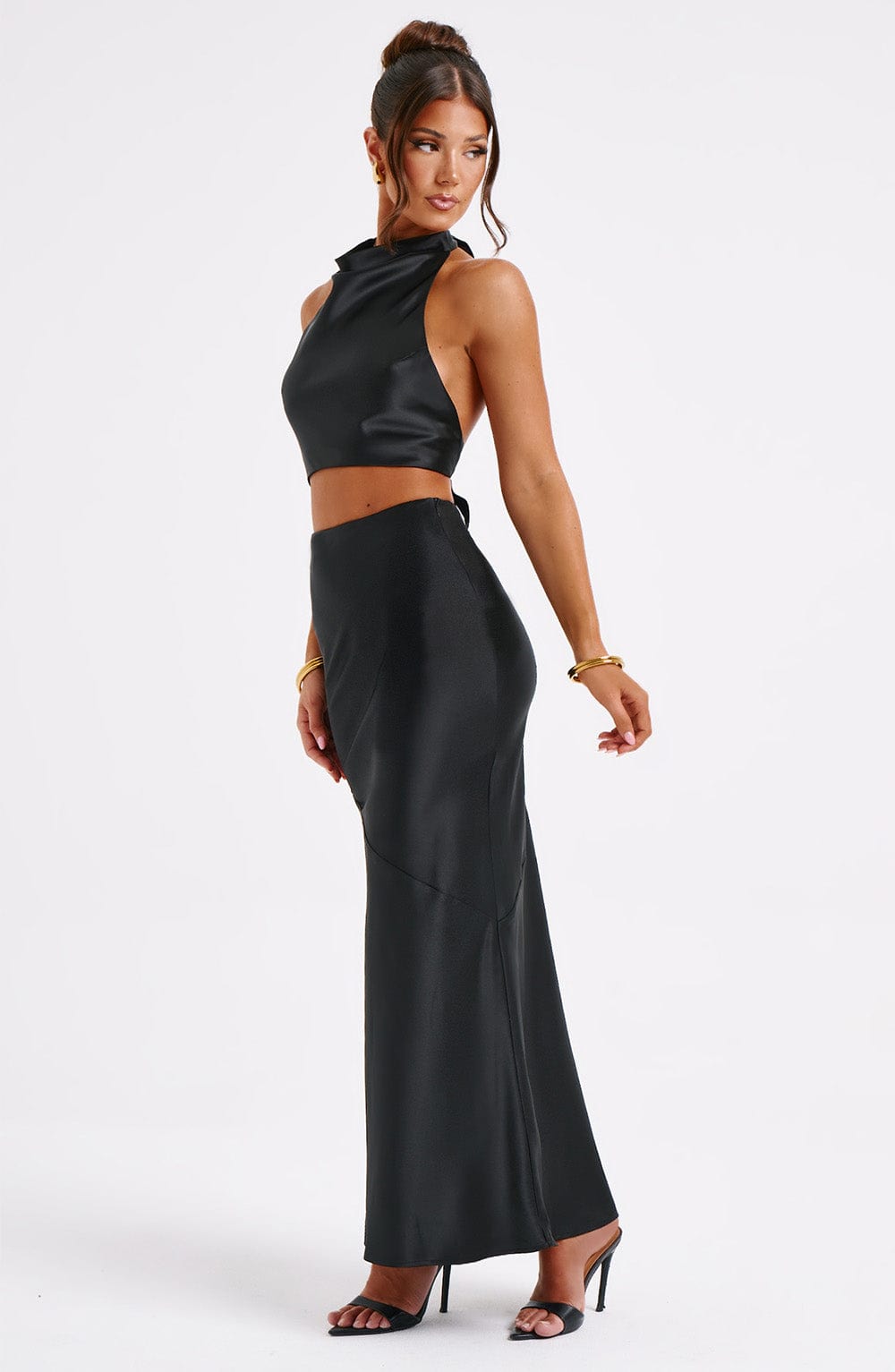 Zaylee Maxi Skirt - Black - Napalia