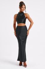 Zaylee Maxi Skirt - Black - Napalia