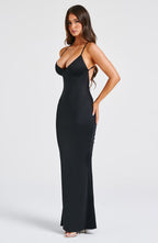 Zelda Maxi Dress - Black - Napalia