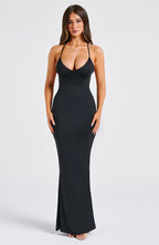 Zelda Maxi Dress - Black - Napalia