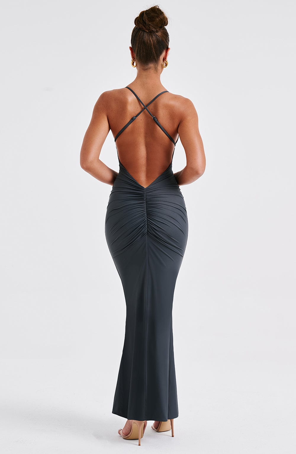 Zelda Maxi Dress - Charcoal - Napalia