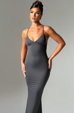 Zelda Maxi Dress - Charcoal - Napalia