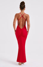 Zelda Maxi Dress - Red - Napalia