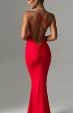Zelda Maxi Dress - Red - Napalia