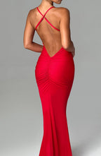 Zelda Maxi Dress - Red - Napalia