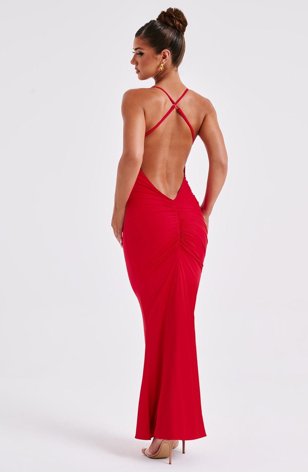 Zelda Maxi Dress - Red - Napalia