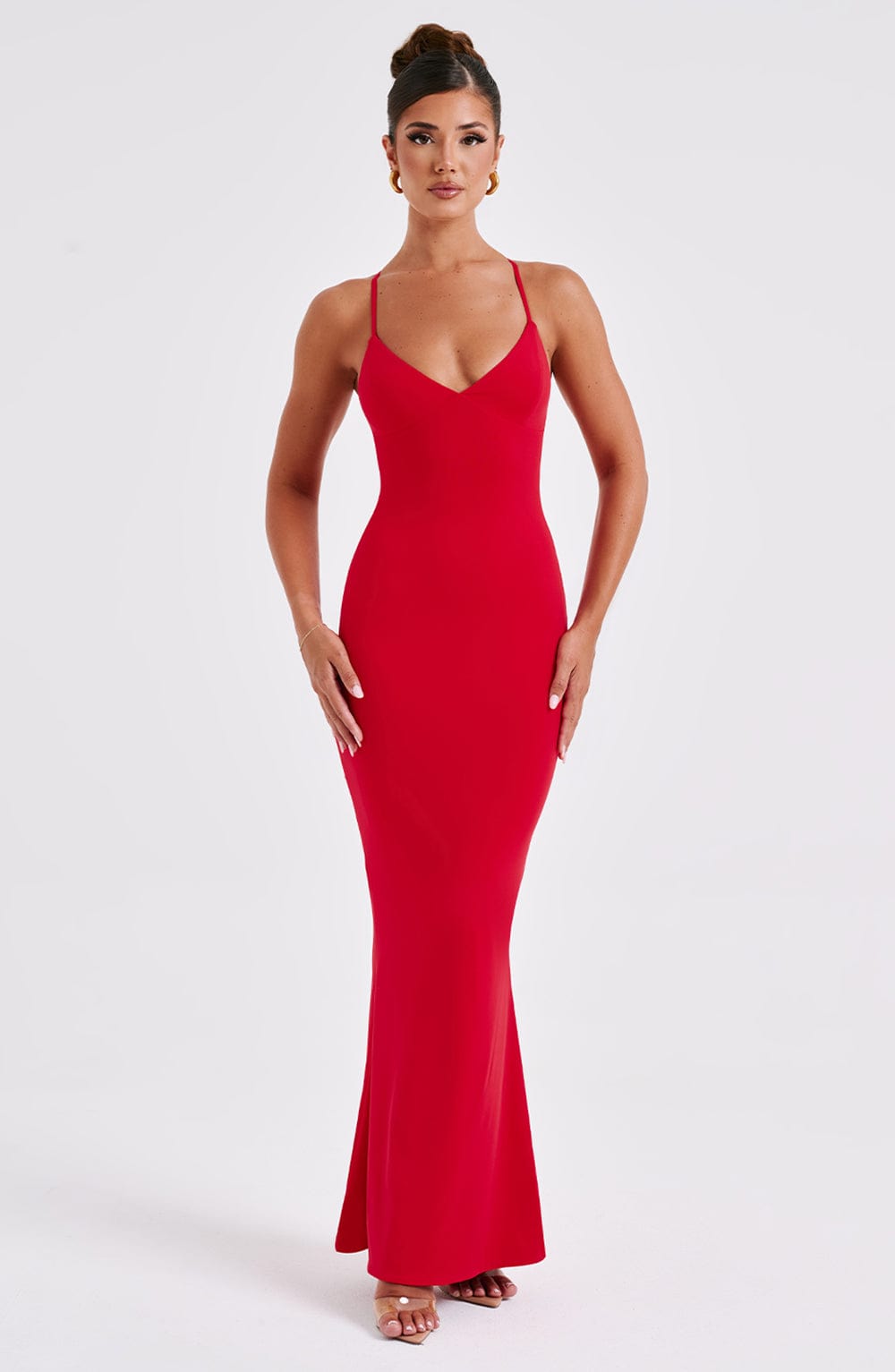 Zelda Maxi Dress - Red - Napalia